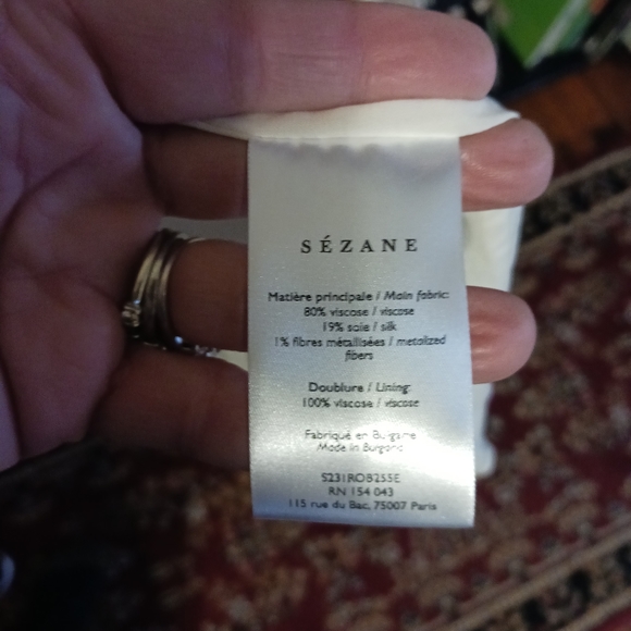 Sezane Robe Sara Wrap Dress in Doha Rose Print - Picture 5 of 9